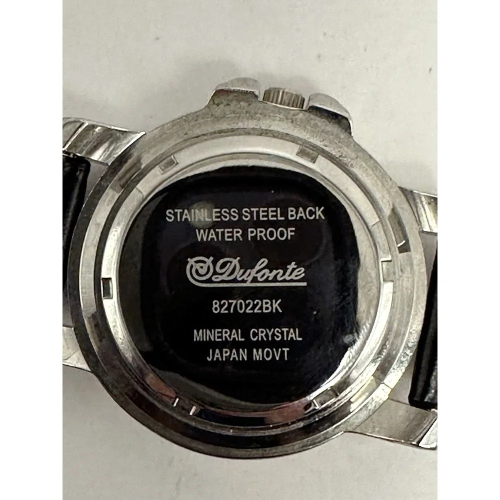 Dufonte 827022BK Mens Watch New Battery‎ 41MM 8